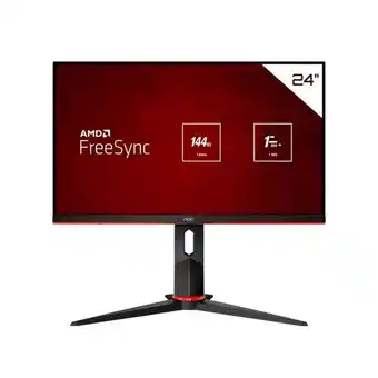 Monitor aoc 24" gamer hero, led, fhd, widescreen, ips, 144hz, vga, hdmi, 24g2/bk | gamer