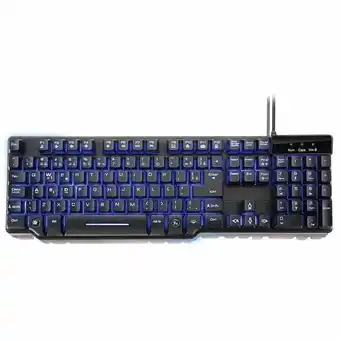 Zema Teclado gamer warrior sensibilidade mecânica led tc196 - preto oferta