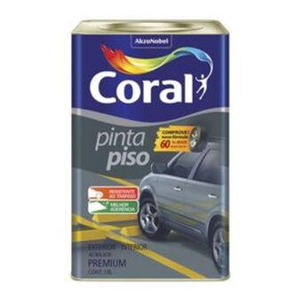 Tinta pinta piso 18l cinza médio coral