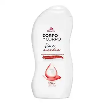Supermercados Andreazza Creme hidratante corpo a corpo ousadia davene 200ml oferta