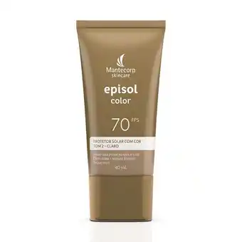 Droga Raia Protetor solar facial episol color fps 70 tom 2 claro 40ml oferta