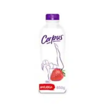 Iogurte líquido corpus zero lactose  morango 850g