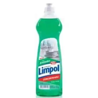 Detergente para louças gel concentrado biodegradável limpol aloe vera 511 g