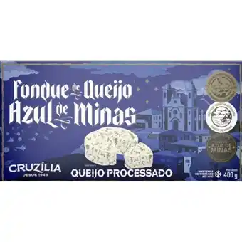Brasão Supermercados Fondue de queijo azul de minas cruzília 400g oferta