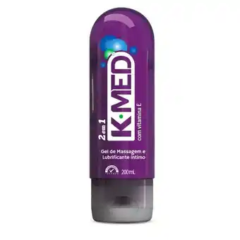Gel lubrificante íntimo k-med com 200ml