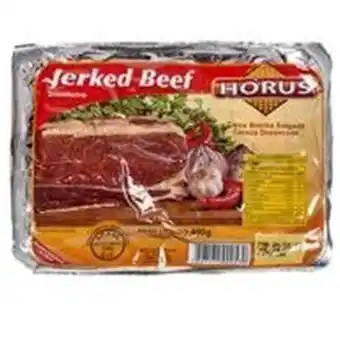 Carne seca horus jerked beef embalagem 400g
