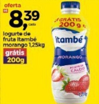 Frangolândia Iogurte de fruta Itambe morango 1.25kg oferta
