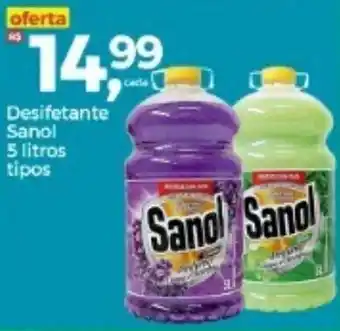 Desinfetante Sanol 5L tipos