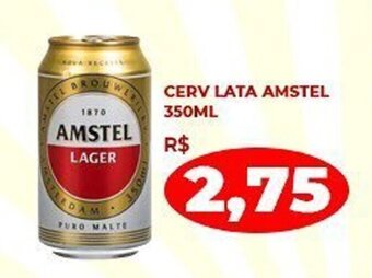 Alvorada Supermercados Cerv lata Amstel 350ml oferta