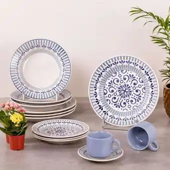Aparelho de jantar donna 20 peças - azul claro