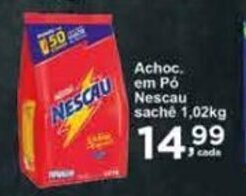 Rossi Supermercado Achoc. em po Nescau sache 1.02kg oferta
