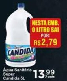 Rossi Supermercado Agua Sanitaria Super Candida 1L oferta
