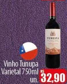 Proença Supermercados Vinho Tunupa Varietal oferta