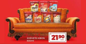 Supermercados Avenida Sorvete Kibon oferta