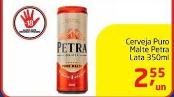 Tenda Atacado Cerveja puro malte petra lata 350ml oferta