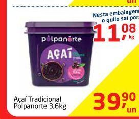 Açaí tradicional polpanorte 3,6kg