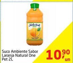 Tenda Atacado Suco ambiente sabor laranja natural one pet 2l oferta