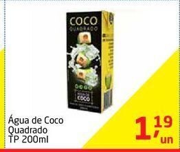 Tenda Atacado Água de coco quadrado tp 200ml oferta