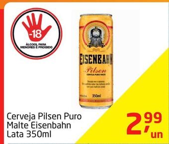 Tenda Atacado Cerveja pilsen puro malte eisenbahn lata 350ml oferta