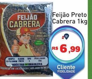 Feijão preto cabrera 1kg