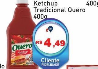Tonin Superatacado Ketchup tradicional quero 400g oferta