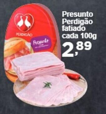 Rossi Supermercado Presunto Perdigao Fatiada cada 100g oferta