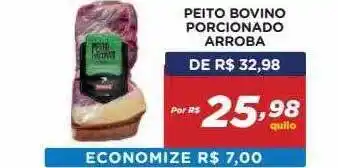 Peito Bovino Porcionado Arroba