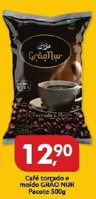 Supermercados Nori Cafe Torrado e moido Grao Nur pacote 500g oferta