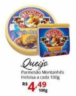 Ricoy Supermercados Queijo Parmesao Montanhes Heloisa a cada 100g oferta