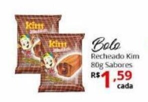 Ricoy Supermercados Bolo Recheado Kim Sabores 80g oferta