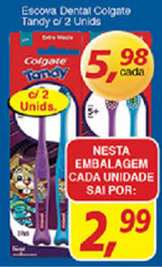 Supermercados Guanabara Escova Dental Colgate Tandy c.2 unids. oferta