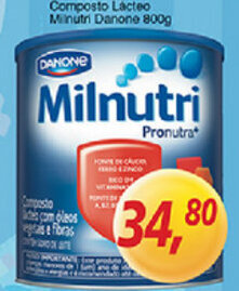 Supermercados Guanabara Composto lacteo Milnutri Danone 800g oferta