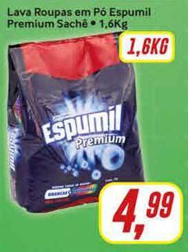 Lava Roupas Em Pó Espumil Premium 1,6kg