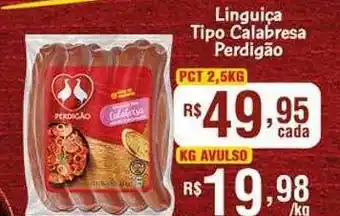 Supermercados Rondon Linguiça Tipo Calabresa Perdigão oferta
