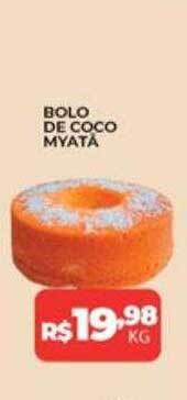 Supermercados Myatã Bolo De Coco Myatã oferta