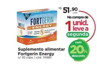 Farmácia Preço Popular Suplemento Alimentar Fortgerin Energy Com 20% Desconto oferta