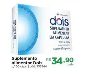 Farmácia Preço Popular Suplemento Alimentar Dois oferta