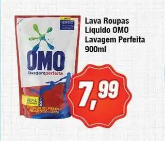 Rede Economia Lava Roupas Liquido Omo Lavagem Perfeita oferta