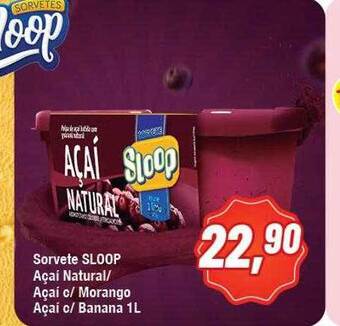 Rede Economia Sorvete Sloop Açai Natural-açai C- Morango Açai C- Banana oferta