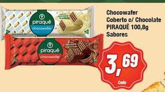 Rede Economia Chocowafer Coberto C- Chocolate Piraquê Sabores oferta