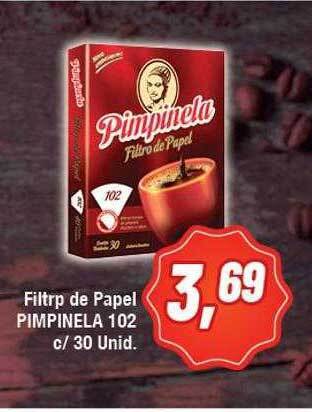 Rede Economia Filtrp De Papel Pimpinela 102 C- 30 oferta