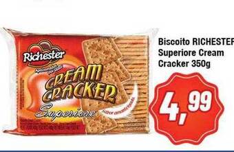 Biscoito Richester Superiore Cream Cracker