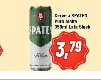 Rede Economia Cerveja Spaten Puro Malte Lata Sleek oferta