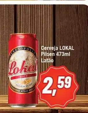 Rede Economia Cerveja Lokal Pilsen Latão oferta
