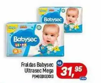 Fralda Babysec Ultrasec Mega
