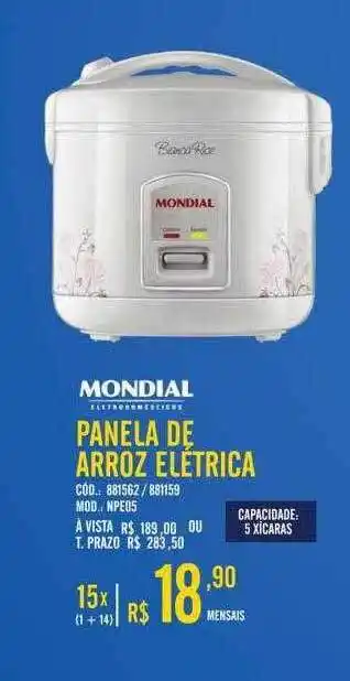 Zema Mondial Panela De Arroz Elétrica oferta