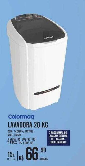 Zema Colormaq Lavadora 20 Kg oferta
