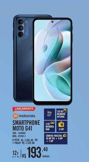 Zema Motorola Smartphone Moto G41 oferta
