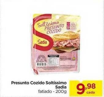Carrefour Presunto Cozido Soltissimo Sadia oferta