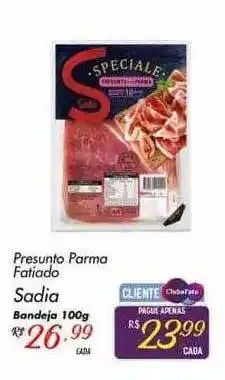 Muffato Presunto Parma Fatiado Sadia Bandeja oferta